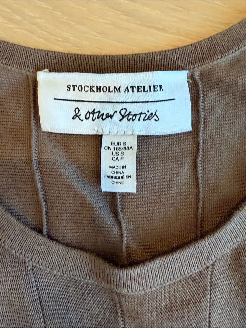 & Other Stories Sleeveless Ribbed Maxi Dress in Chocolate Brown - Picture 4 of 6